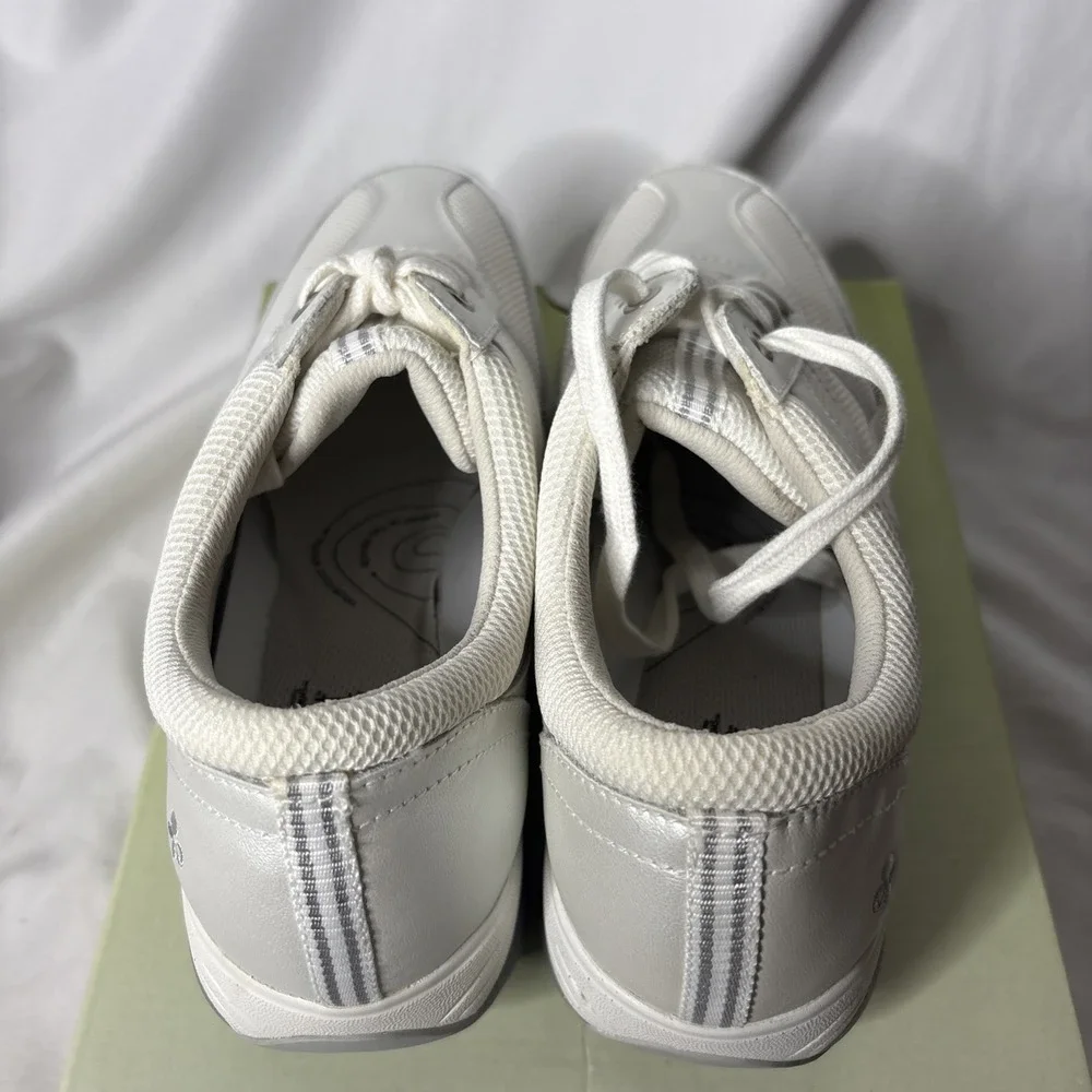 Grasshoppers Performance Platforms Get Fit Women's 8 Shoes White Silver Sneakers